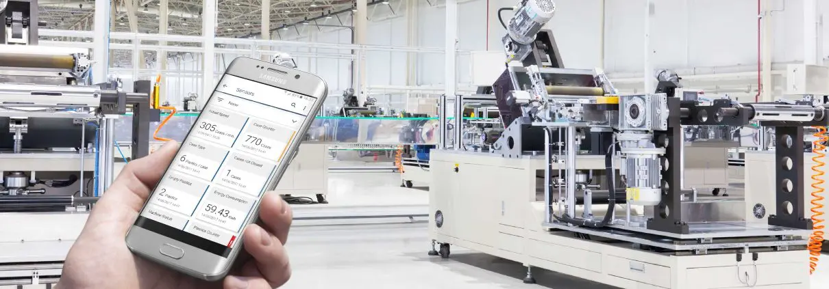 innius used in a smart factory on Android device to increase OEE