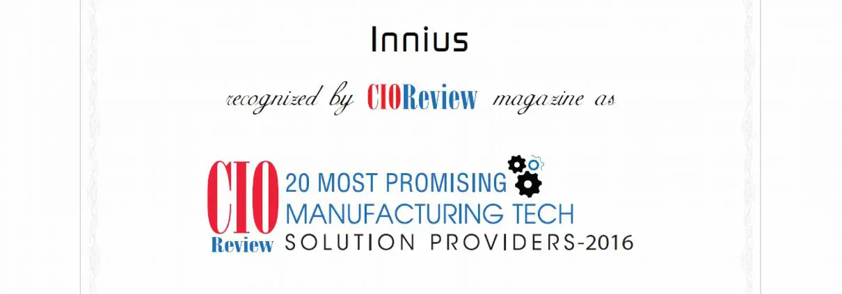 CIO Review 2016 certificate